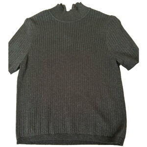 Koret Shimmer Mock Neck with Zipper
